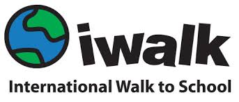 international walk to school month iwalk logo