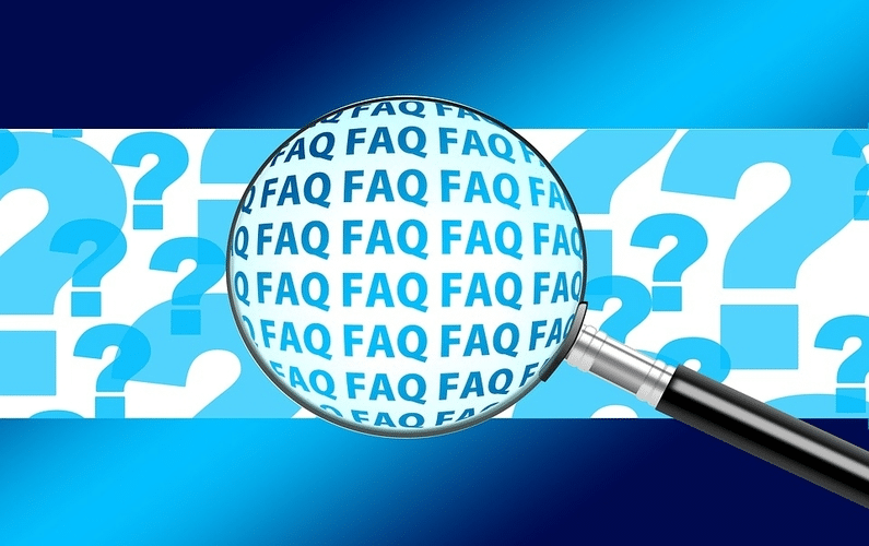 magnifying glass indicating faq frequently asked questions | practice water fasting | Peace Evolution