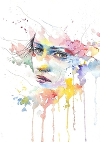 water colour portrait of woman | life | Peace Evolution