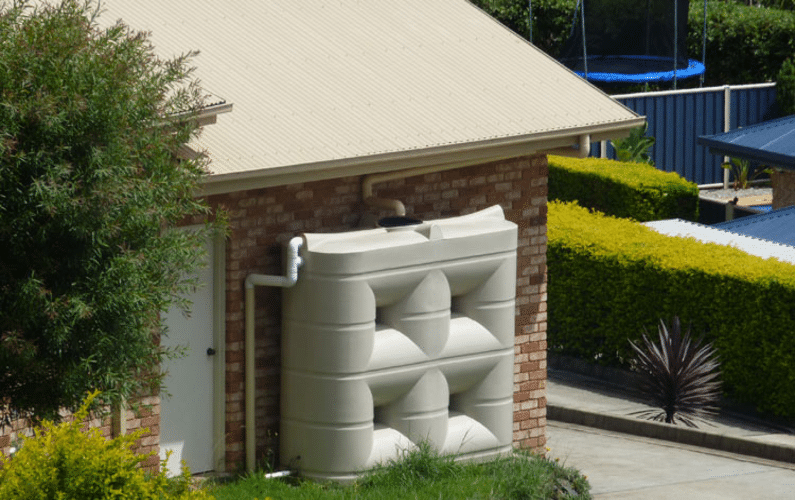 residential slimline rainwater tank | Peace Evolution